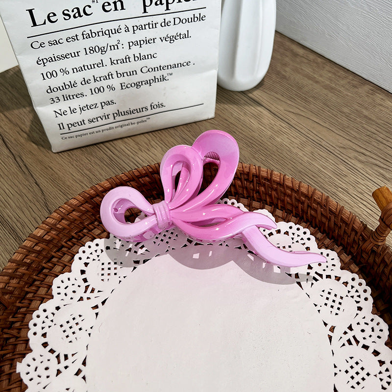 Wholesale Gradient Bow Hairpin Shark Grip Clip